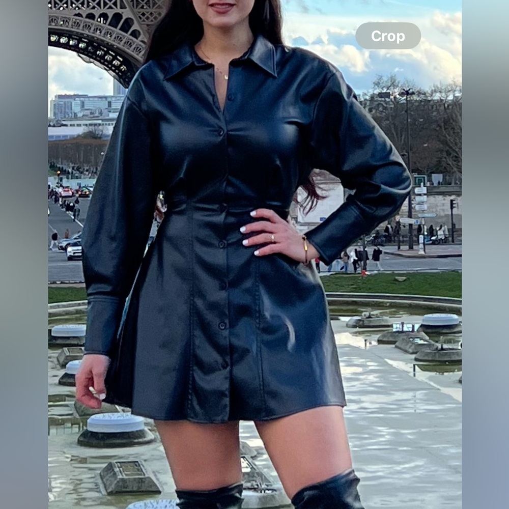 Leather dress